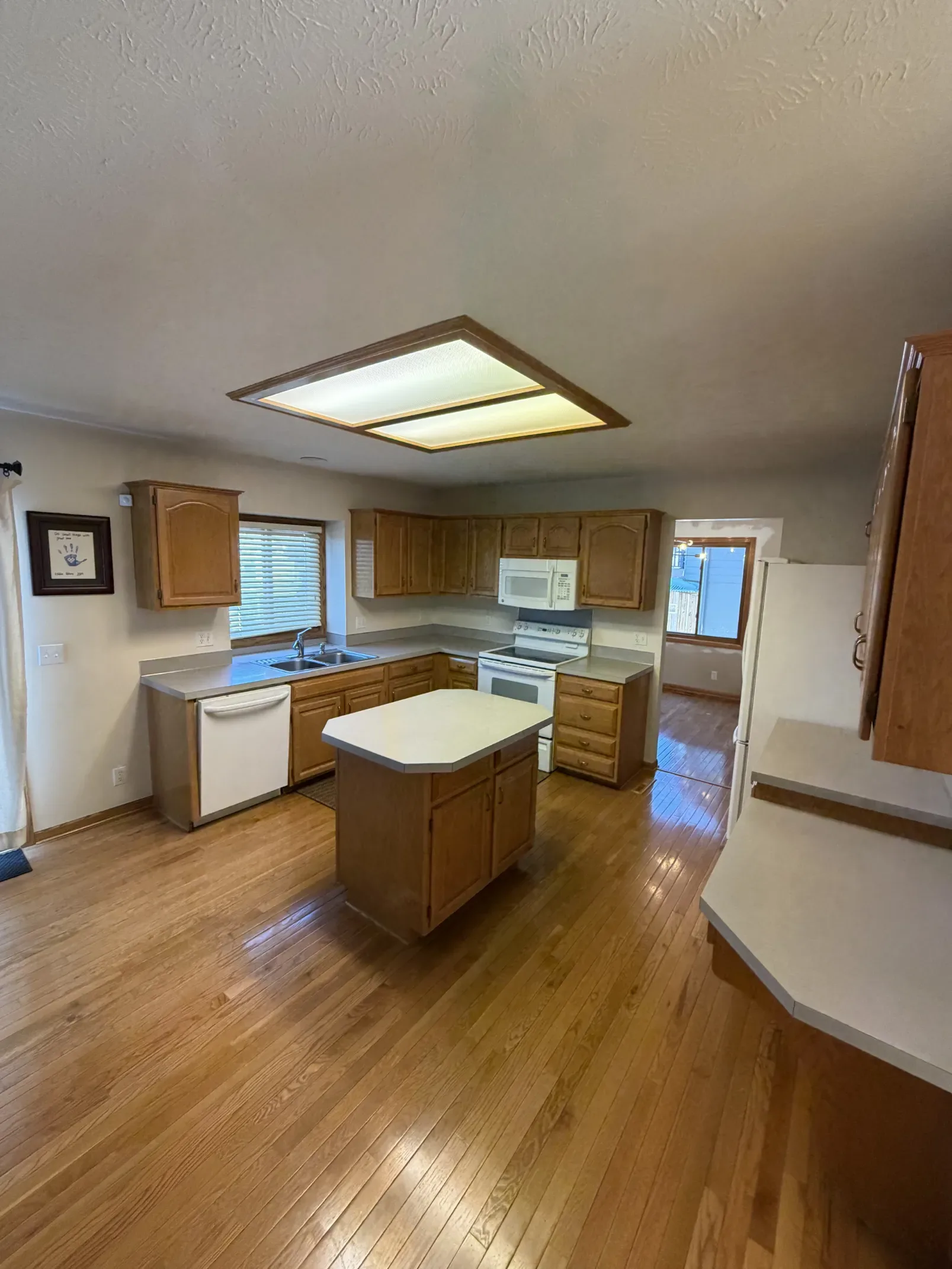 Dated oak kitchen before remodel
